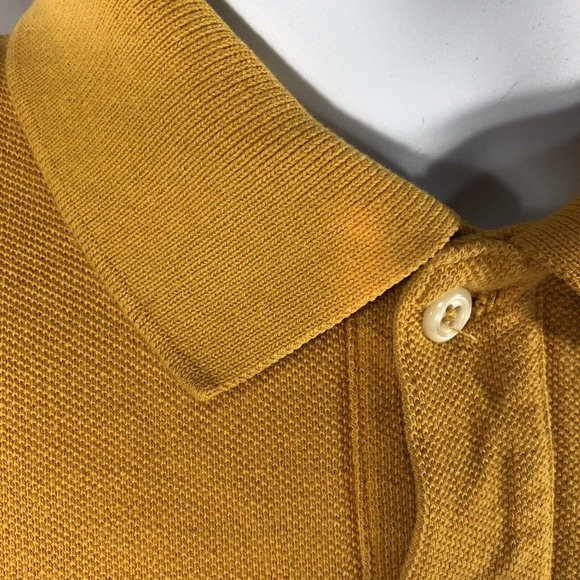 Vintage Polo Ralph Lauren Yellow USA Made XL *Fits Smaller Discolored 80s 90s - Picture 3 of 12